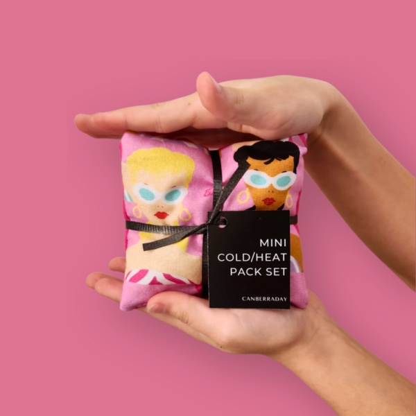 Mini Cold/Heat Pack Set canberra, day, cold, heat, pack, handmade, rice